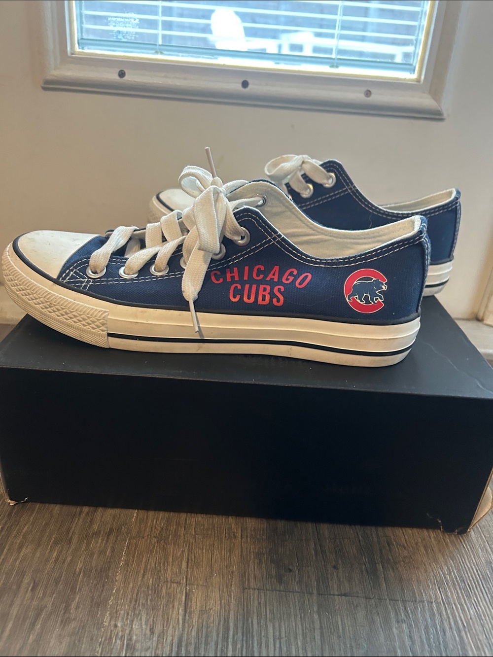 Navy Low-Top Canvas Sneakers for Women